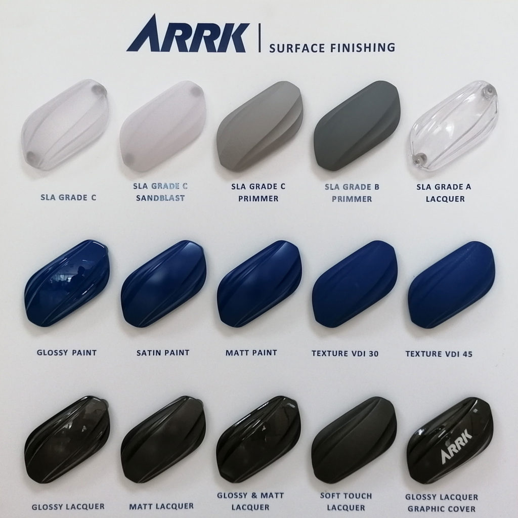 acabados-ARRK-aplicables-en-prototipos-impresos-en-3D-azul-arenado-lijado-lacado