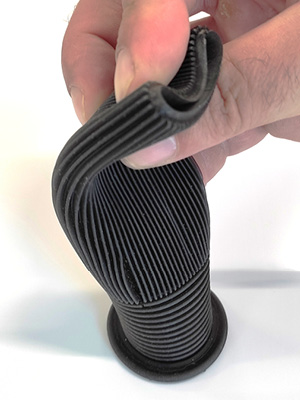 Pieza de bicicleta impresa en 3D DLP con resina flexible